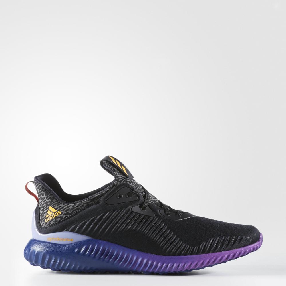 Adidasi Alergare Adidas Alphabounce Barbati Romania - Negrii/Aurii/Violet B42351